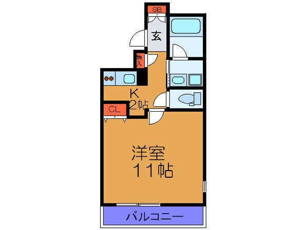 デルタＮＯＤＡの物件間取画像